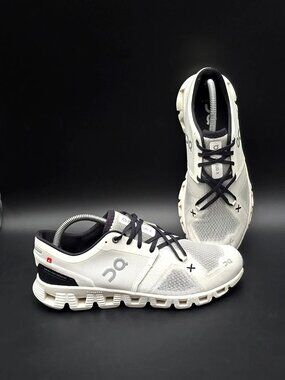 On Cloud X 3 Black/Ivory 60-98697 Sneakers Athletic Shoes Women's Size 9